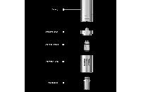 KIT - Joyetech eGo ONE VT 2300mAh Variable Temperature Kit ( Stainless )  εικόνα 5