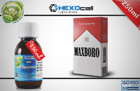 250ml MAXBORO 9mg eLiquid (With Nicotine, Medium) - Natura eLiquid by HEXOcell εικόνα 1