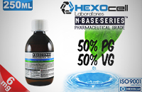 D.I.Y. - 250ml HEXOcell eLiquid Base (50% PG, 50% VG, 6mg/ml Nicotine) εικόνα 1