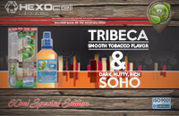 60ml TRIBECA & SOHO SPECIAL EDITION 3mg High VG eLiquid (With Nicotine, Very Low) - Natura eLiquid by HEXOcell εικόνα 1