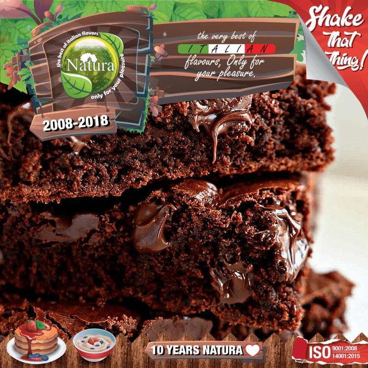 MIX & SHAKE - NATURA SPECIAL 60/100ML - CHOCOLATE BROWNIES (ΚΟΛΑΣΜΕΝΑ ΖΟΥΜΕΡΟ ΣΟΚΟΛΑΤΕΝΙΟ ΜΠΡΑΟΥΝΙ) εικόνα 1