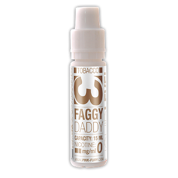 15ml FAGGY DADDY / WESTERN TOBACCO 0mg eLiquid (Without Nicotine) - eLiquid by Pink Fury