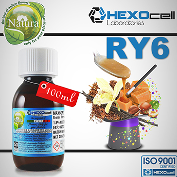 100ml RY6 18mg eLiquid (With Nicotine, Strong) - Natura eLiquid by HEXOcell