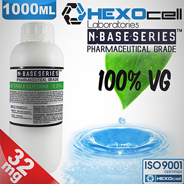 D.I.Y. - 1000ml HEXOcell eLiquid Base (100% VG, 32mg/ml Nicotine)