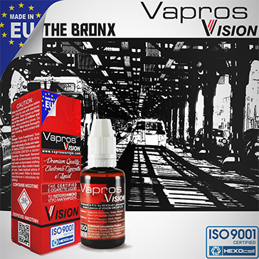 30ml THE BRONX 9mg eLiquid (With Nicotine, Medium) - eLiquid by Vapros/Vision
