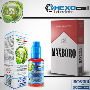 30ml MAXBORO 0mg Υγρό Αναπλήρωσης ( Χωρίς Νικοτίνη ) - Natura Υγρά Αναπλήρωσης από την HEXOcell