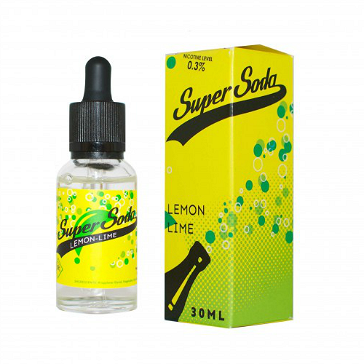 30ml SUPER SODA LEMON LIME 0mg High VG eLiquid (Without Nicotine) - eLiquid by Brewell Vapory