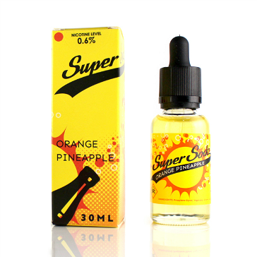 30ml SUPER SODA ORANGE PINEAPPLE 3mg High VG eLiquid (With Nicotine, Very Low) - eLiquid by Brewell Vapory