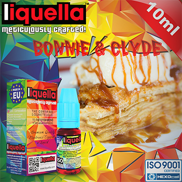 10ml BONNIE & CLYDE 3mg eLiquid (With Nicotine, Very Low) - Liquella eLiquid by HEXOcell