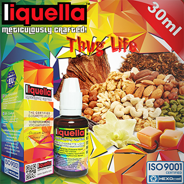 30ml THUG LIFE 9mg eLiquid (With Nicotine, Medium) - Liquella eLiquid by HEXOcell