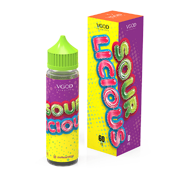 60ml SOURLICIOUS 0mg High VG eLiquid (Without Nicotine) - eLiquid by VGOD