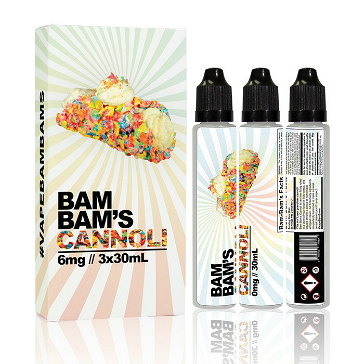 90ml CANNOLI 0mg High VG eLiquid (Without Nicotine) - eLiquid by Bam Bam's