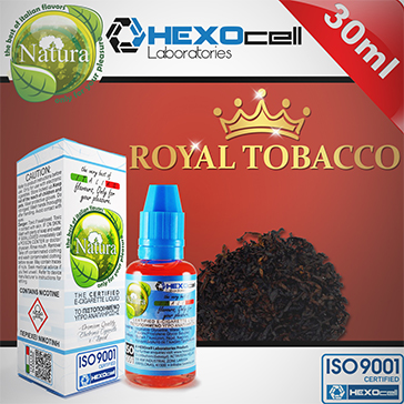 30ml ROYAL TOBACCO 3mg eLiquid (With Nicotine, Very Low) - Natura eLiquid by HEXOcell