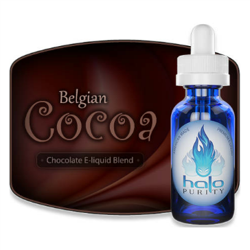 30ml BELGIAN COCOA 12mg eLiquid (With Nicotine, Medium) - eLiquid by Halo