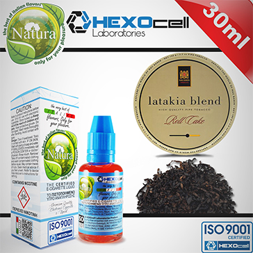 30ml LATAKIA 3mg eLiquid (With Nicotine, Very Low) - Natura eLiquid by HEXOcell