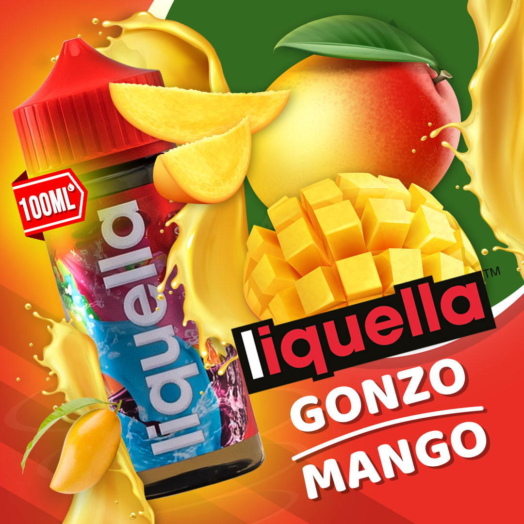 MIX & SHAKE - LIQUELLA 50/80ML - GONZO MANGO (ΩΡΙΜΟ ΜΑΝΓΚΟ)