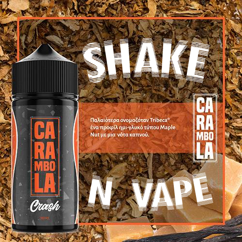 MIX & SHAKE - FLAVOURIST 36/120ML - CARAMBOLA CRASH (ΑΠΑΛΟΣ ΚΑΠΝΟΣ/ΚΑΡΑΜΕΛΑ/ΚΑΒΟΥΡΔΙΣΜΕΝΟ ΦΙΣΤΙΚΙ ΜΕ ΣΙΡΟΠΙ ΣΦΕΝΔΑΜΟΥ) - * TPD *