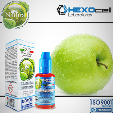 30ml GREEN APPLE 0mg Υγρό Αναπλήρωσης ( Χωρίς Νικοτίνη ) - Natura Υγρά Αναπλήρωσης από την HEXOcell