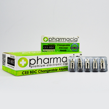 ΑΤΜΟΠΟΙΗΤΉΣ - Pharmacig 5x CE5 BDC Atomizer Heads (1.8Ω - 2.0Ω Range)