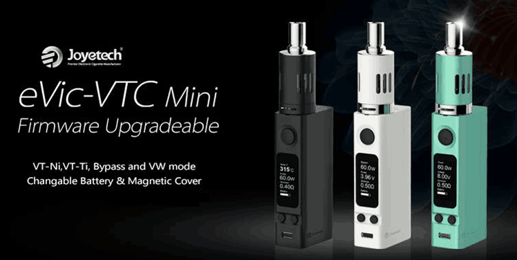 KIT - Joyetech eVic VTC Mini Sub Ohm 60W Full Kit ( Black )