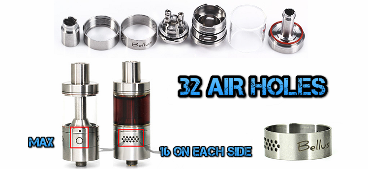 ΑΤΜΟΠΟΙΗΤΉΣ - UD Bellus 32 Air Hole Rebuildable Tank Atomizer (RTA)