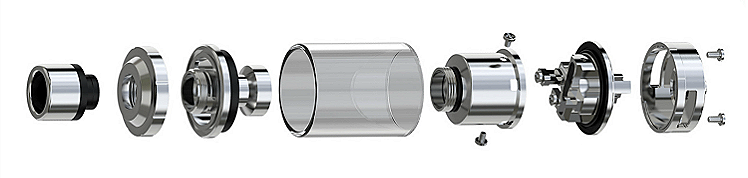 ΑΤΜΟΠΟΙΗΤΉΣ - Eleaf Lemo 3 Rebuildable & Changeable Head Atomizer ( Stainless )