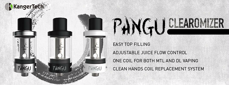 ΑΤΜΟΠΟΙΗΤΉΣ - KANGER PANGU Clean Hands Tank Atomizer ( Black )