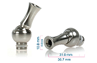 ΑΞΕΣΟΥΆΡ / ΔΙΆΦΟΡΑ - 510 Drip Tip With Rotating Mouthpiece ( Stainless Steel ) εικόνα 1