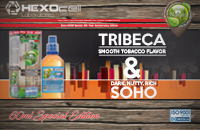 60ml TRIBECA & SOHO SPECIAL EDITION 9mg High VG eLiquid (With Nicotine, Medium) - Natura eLiquid by HEXOcell εικόνα 1