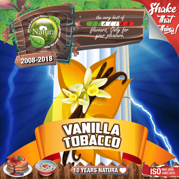 MIX & SHAKE - NATURA SPECIAL 60/100ML - TOBACCO VANILLA (ΑΠΑΛΟΣ ΚΑΠΝΟΣ & ΒΑΝΙΛΙΑ ΓΙΑ ΟΛΗ ΤΗΝ ΗΜΕΡΑ) εικόνα 1