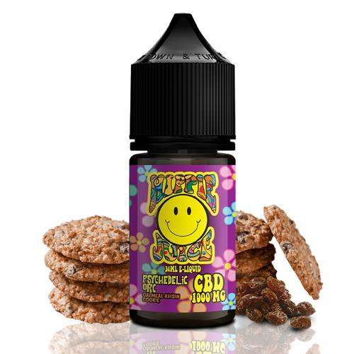 CBD - VAPE LIQUID - ΚΑΘΑΡΗ CBD ISOLATE - HIPPIE JUICE - PSYCHEDELIC ORC (ΜΠΙΣΚΟΤΟ ΒΡΩΜΗΣ ΜΕ ΣΤΑΦΙΔΕΣ) - 30ML 1000mg εικόνα 1