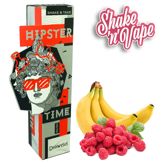 MIX & SHAKE - HIPSTER TIME 50/60ML - DIONYSUS ( BANANA RASPBERRY ) - * TPD * εικόνα 1