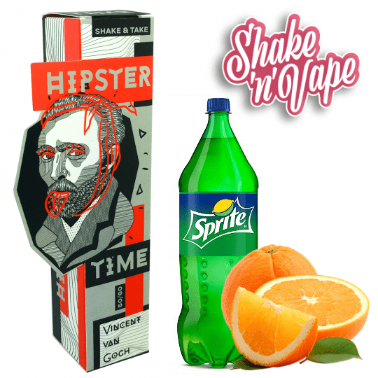 MIX & SHAKE - HIPSTER TIME 50/60ML - VINCENT VAN GOGH ( ORANGE SPRITE ) - * TPD * εικόνα 1