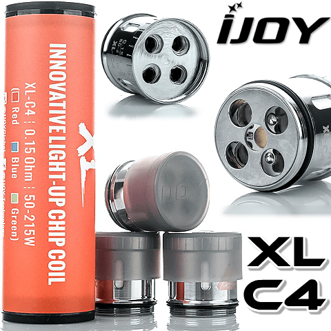 ΑΤΜΟΠΟΙΗΤΗΣ - 1x ΚΕΦΑΛΗ IJOY LIMITLESS XL C4 CHIP ( 0.15 ohm ) εικόνα 1