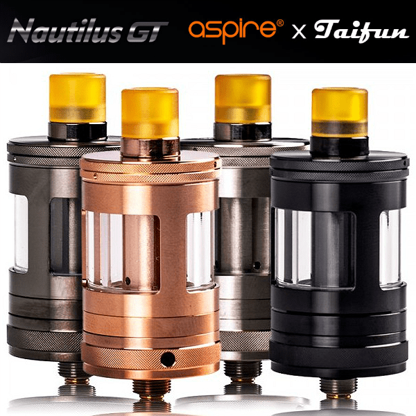 ΑΤΜΟΠΟΙΗΤΗΣ - ASPIRE NAUTILUS GT TANK 24MM 2ML ( BLACK ) εικόνα 1