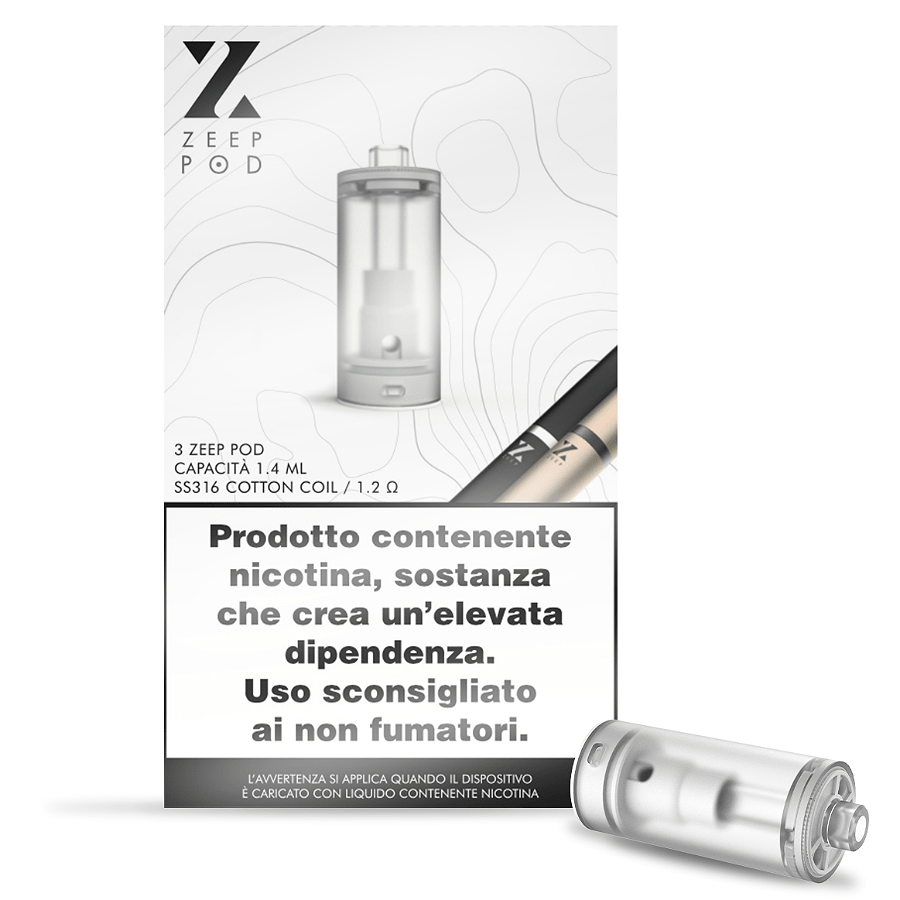 ΑΤΜΟΠΟΙΗΤΗΣ - 1x POD ΑΝΤΑΛΛΑΚΤΙΚΟ ΔΟΧΕΙΟ ZEEP (1.2 ohm / 1.4ml) εικόνα 1