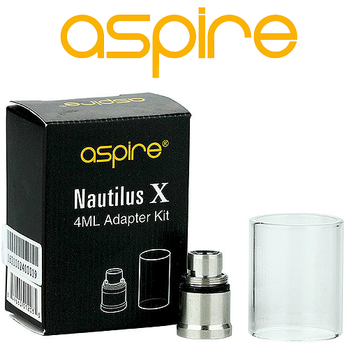 ΑΤΜΟΠΟΙΗΤΗΣ - ΤΖΑΜΑΚΙ ASPIRE NAUTILUS X 4ML + ΑΝΤΑΠΤΟΡΑΣ (ΔΙΑΦΑΝΟ) εικόνα 1