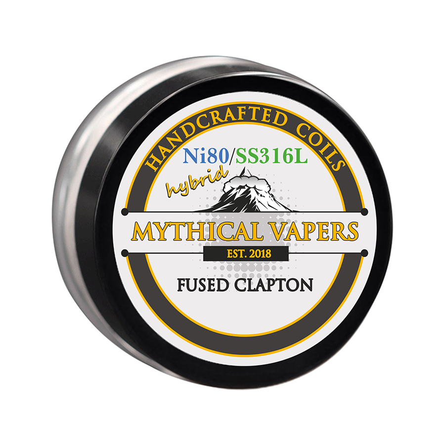 ΑΤΜΟΠΟΙΗΤΗΣ - 2x ΕΤΟΙΜΕΣ ΑΝΤΙΣΤΑΣΕΙΣ MYTHICAL VAPERS ( ΧΕΙΡΟΠΟΙΗΤΕΣ ) - FUSED CLAPTON Ni80/SS316 εικόνα 1