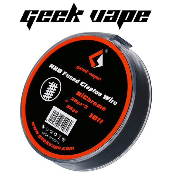 ΑΤΜΟΠΟΙΗΤΗΣ - ΣΥΡΜΑ GEEKVAPE N80 FUSED CLAPTON Ni80 WIRE ( 3x 28GA + 36GA ) - 3M εικόνα 1