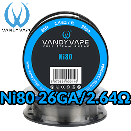 ΑΤΜΟΠΟΙΗΤΗΣ - ΣΥΡΜΑ VANDY VAPE TAPE WIRE Ni80 N80 26GA - 10M εικόνα 1