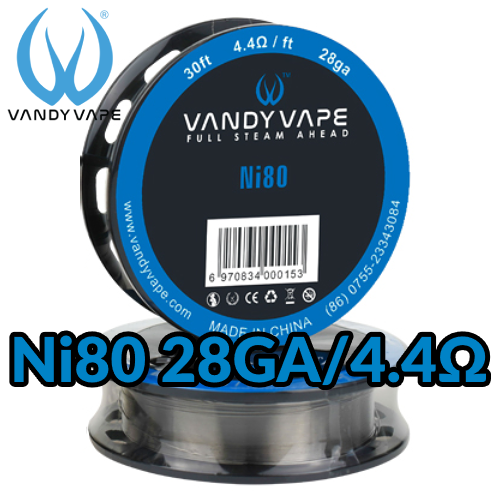 ΑΤΜΟΠΟΙΗΤΗΣ - ΣΥΡΜΑ VANDY VAPE TAPE WIRE Ni80 N80 28GA - 10M εικόνα 1