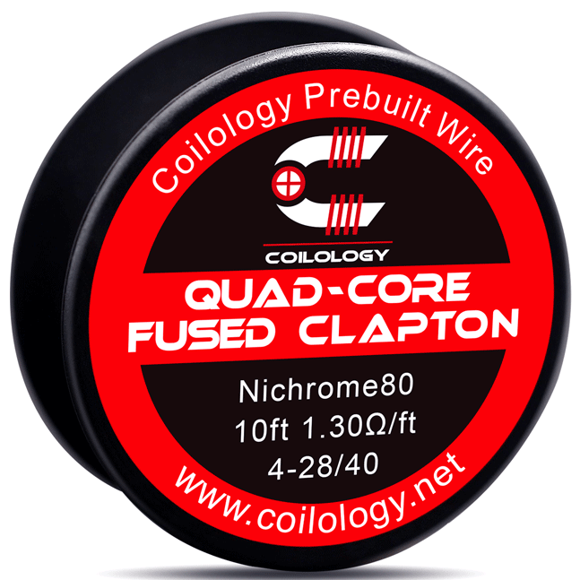 ΑΤΜΟΠΟΙΗΤΗΣ - ΣΥΡΜΑ COILOLOGY QUAD-CORE FUSED CLAPTON Ni80 WIRE ( 4x 28GA + 40GA )( 1.3 ohm ) - 3M εικόνα 1