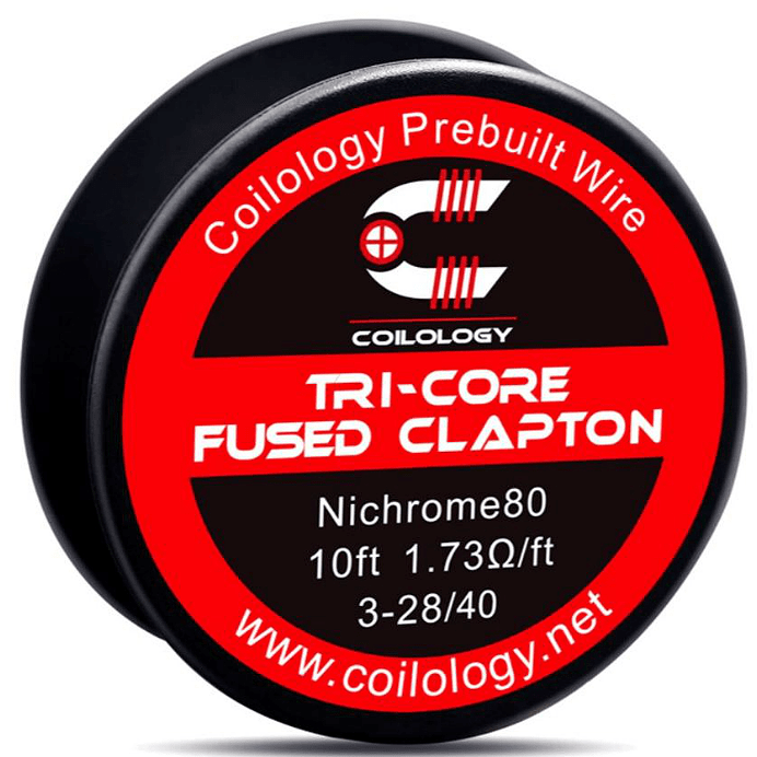 ΑΤΜΟΠΟΙΗΤΗΣ - ΣΥΡΜΑ COILOLOGY TRI-CORE FUSED CLAPTON Ni80 WIRE ( 3x 28GA + 40GA )( 1.73 ohm ) - 3M εικόνα 1