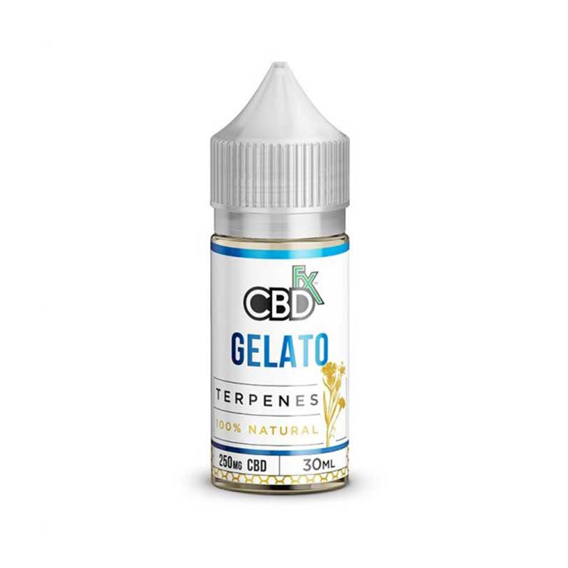 CBD - VAPE LIQUID - ΕΛΑΙΟ ΜΕ ΤΕΡΠΕΝΙΑ - CBDFX - GELATO (ΠΑΓΩΤΟ) - 30ML 250mg εικόνα 1