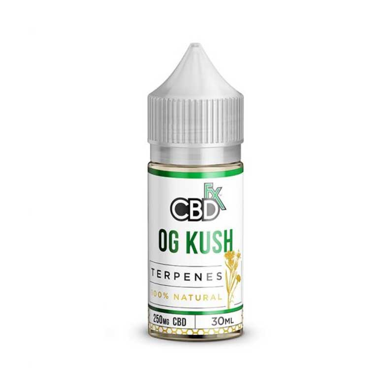 CBD - VAPE LIQUID - ΕΛΑΙΟ ΜΕ ΤΕΡΠΕΝΙΑ - CBDFX - OG KUSH (ΩΚΕΑΝΙΚΟ ΚΟΥΣ) - 30ML 250mg εικόνα 1