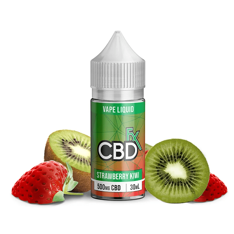 CBD - VAPE LIQUID - ΚΑΘΑΡΗ CBD ISOLATE - CBDFX - STRAWBERRY KIWI (ΦΡΑ. ΑΚΤ.) - 30ML 500mg εικόνα 1