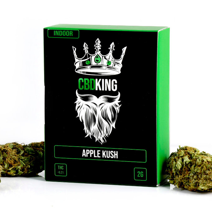 CBD - ΑΝΘΟΣ - CBDKING - APPLE KUSH 2γρ, 9% CBD / ΜΗ-ΨΥΧΟΤΡΟΠΙΚΗ ΦΑΡΜΑΚΕΥΤΙΚΗ ΚΑΝΝΑΒΗ ( ΠΡΟΦΙΛ ΓΕΥΣΗΣ: ΦΡΕΣΚΑΔΑ/ΕΣΠΕΡΙΔΟΕΙΔΗ ) εικόνα 1