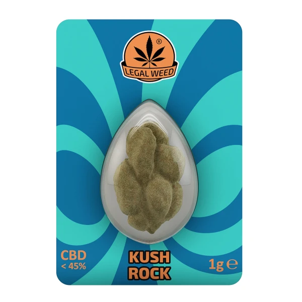 CBD - ΑΝΘΟΣ - LEGAL WEED - KUSH ROCK ( OG KUSH ΕΝΙΣΧΥΜΕΝΟ ΜΕ ΤΕΡΠΕΝΙΑ )( ΓΗΙΝΟ/ΤΖΙΝΤΖΕΡ/ΕΝΤΟΝΟ ) - 1γρ, 45% CBD εικόνα 1