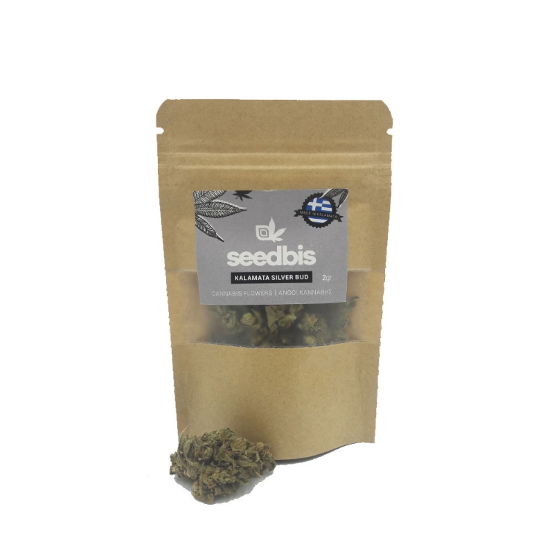 CBD - ΑΝΘΟΣ - SEEDBIS - KALAMATA SILVER BUD (ΓΛΥΚΟ/ΠΙΚΑΝΤΙΚΟ/ΓΗΙΝΟ) - 1γρ, 13% CBD εικόνα 1