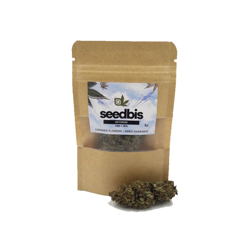 CBD - ΑΝΘΟΣ - SEEDBIS - SKYCROSS (ΓΛΥΚΟ/ΠΙΚΑΝΤΙΚΟ/ΓΗΙΝΟ) - 1γρ, 28% CBD εικόνα 1